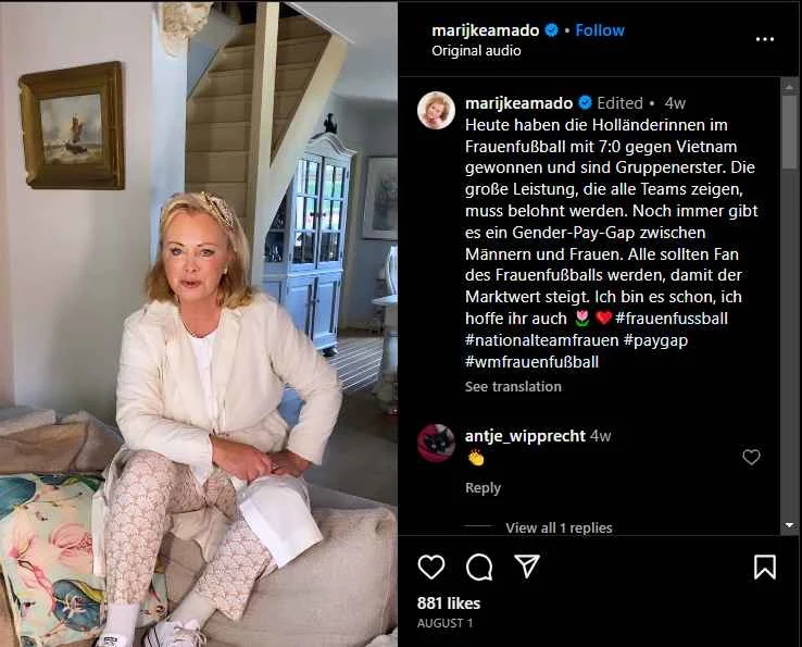 Marijke Amado Größe