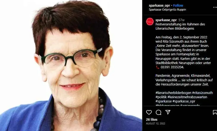 Rita Süssmuth Alter