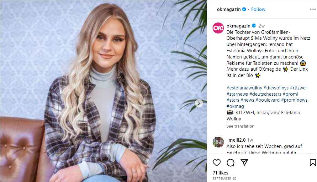 Estefania Wollny Freund, Vermögen, Eltern, Alter, Partner, Größe, Kinder