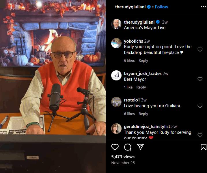Rudy Giuliani Vermögen, Partner, Alter, Kinder, Eltern, Größe