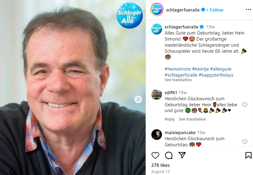 Hein Simons Vermögen, Größe, Alter, Partner, Eltern