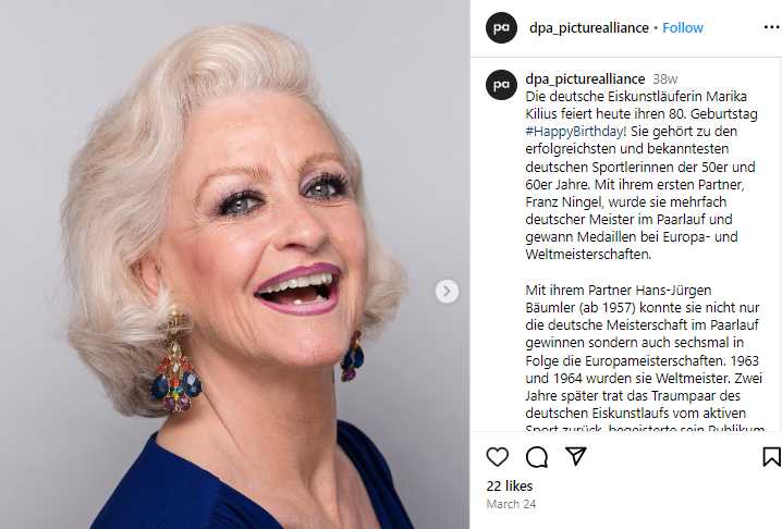 Marika Kilius Neuer Freund, Kinder, Vermögen, Größe, Eltern, Alter