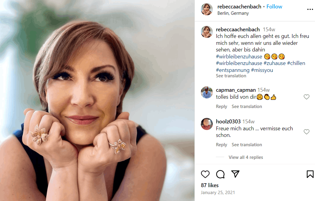 Rebecca Achenbach Krank, Kinder, Eltern, Familie, Alter, Größe