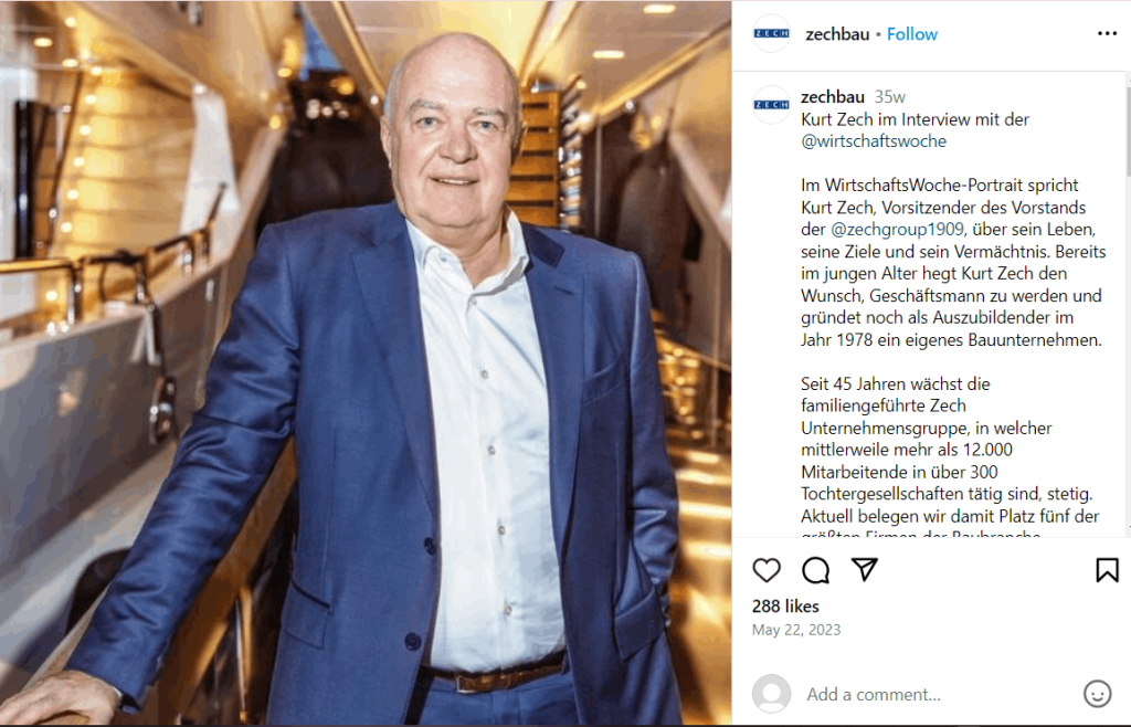 Kurt Zech Vermögen Kurt Zech Vermögen