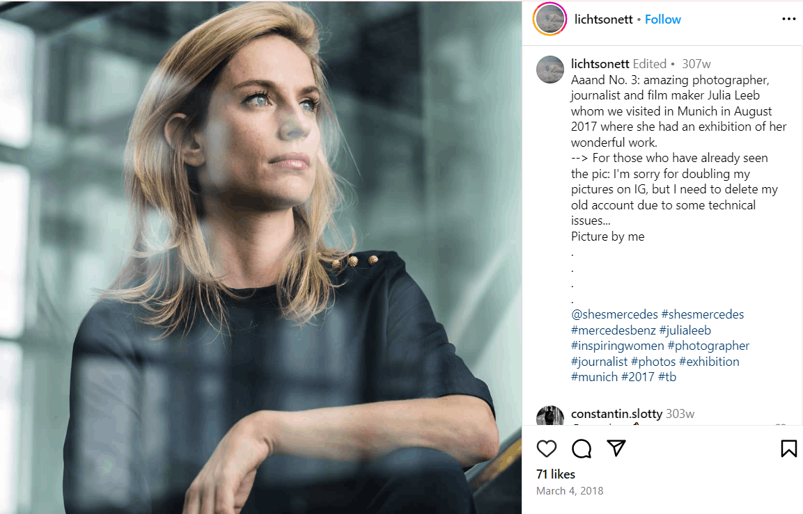 Julia Leeb Alter, Größe, Familie, Vermögen, Kinder, Eltern