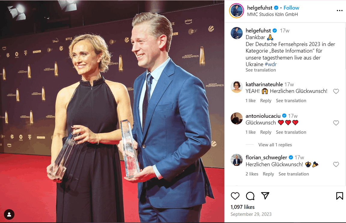 Helge Fuhst Ehemann, Vermögen, Kinder, Alter, Eltern, Größe
