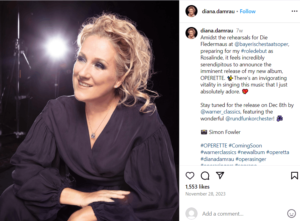 Diana Damrau Ehemann, Vermögen, Kinder, Alter, Eltern, Größe