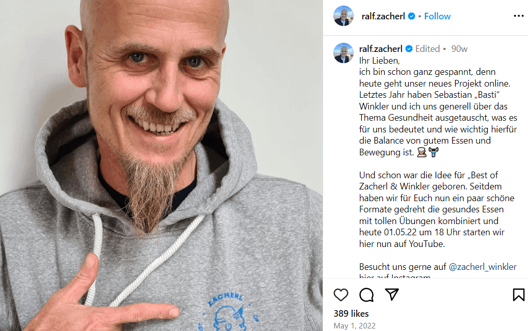 Ralf Zacherl Kinder, Größe, Partner, Eltern, Alter, Vermögen Ralf Zacherl Kinder, Größe, Partner, Eltern, Alter, Vermögen