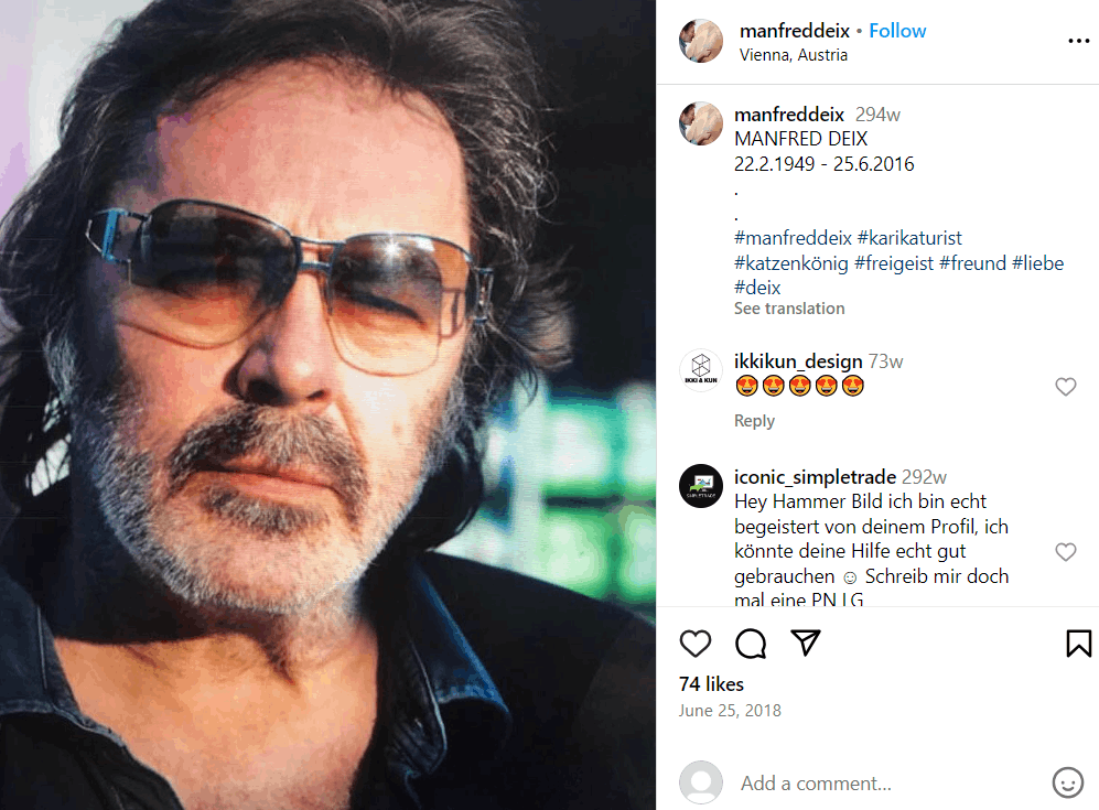 Manfred Deix Todesursache, Kinder, Familie, Eltern, Alter, Größe