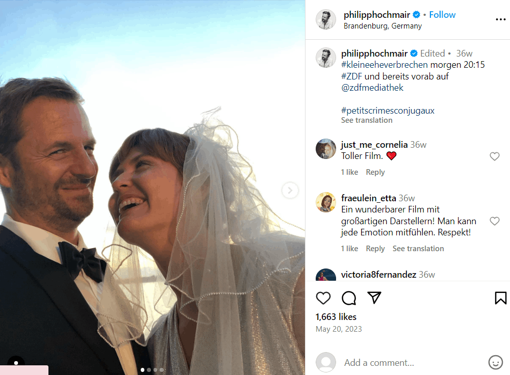 Philipp Hochmair Ehefrau, Größe, Kinder, Alter, Eltern