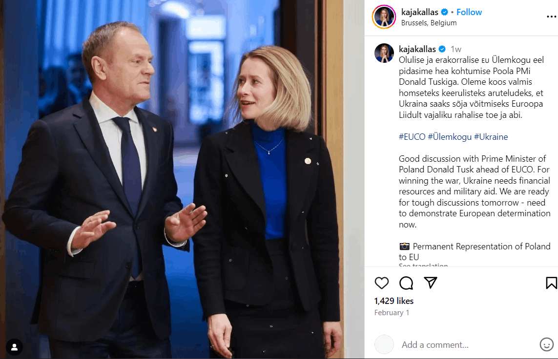 Estlands Ministerpräsidentin Kaja Kallas, Alter, Partner, Kinder