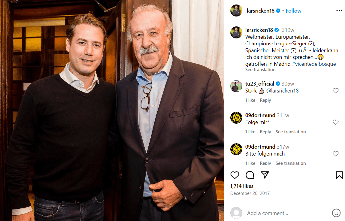 Lars Ricken Ehefrau, Große, Alter, Eltern, Vermögen, Kinder