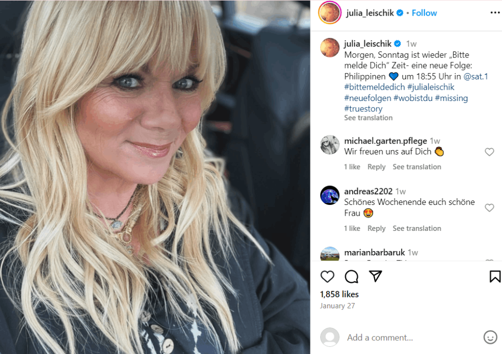 Julia Leischik Ehemann