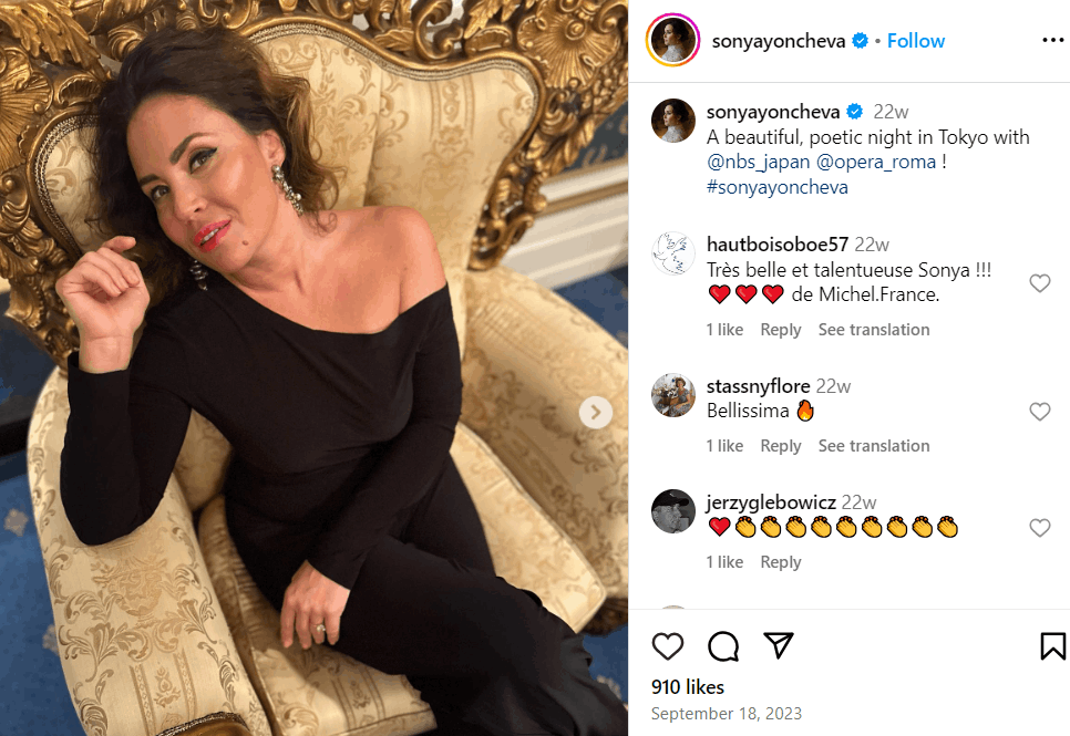 Sonya Yoncheva Kinder, Partner, Alter,  Eltern, Größe, Vermögen