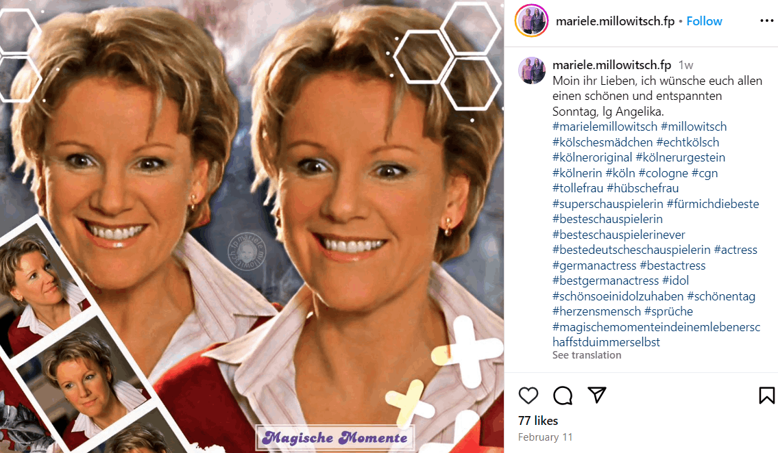 Mariele Millowitsch Kinder, Eltern, Partner, Vermögen, Alter, Größe