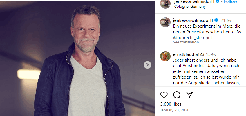 Jenke von Wilmsdorff Alter, Partner, Kinder, Eltern, Größe, Familie