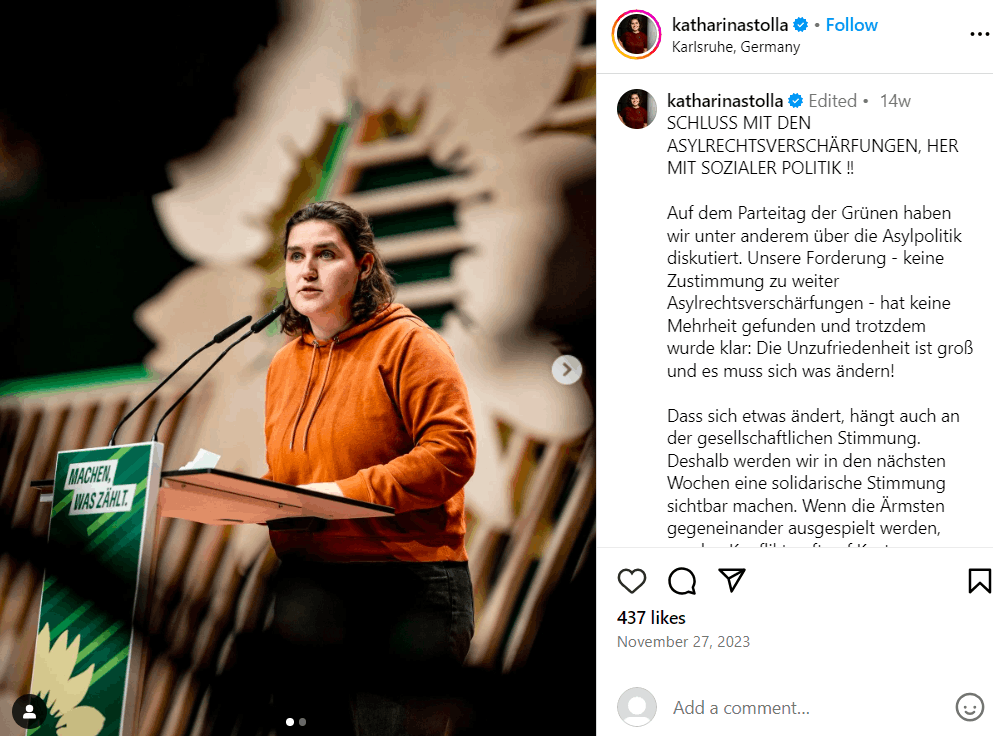 Katharina Stolla Lebenslauf, Partner, Alter, Kinder, Eltern, Größe