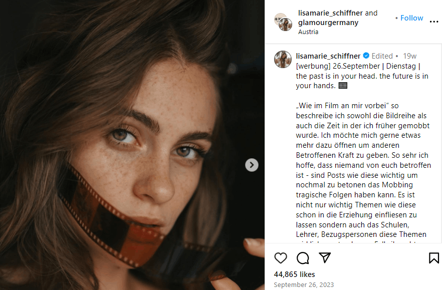 Lisa Marie Schiffner Alter, Größe, Partner, Familie, Kinder, Eltern