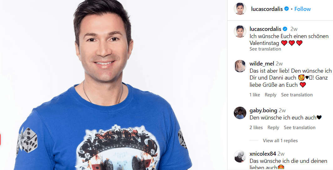 Lucas Cordalis Vermögen, Größe, Partner, Familie, Kinder, Eltern, Alter