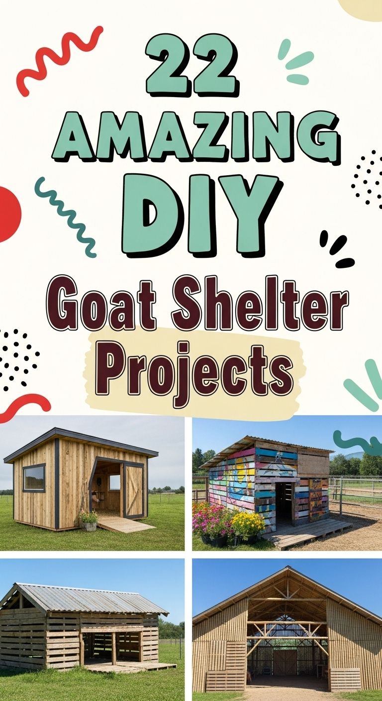 22 Amazing DIY Goat Shelter Projects