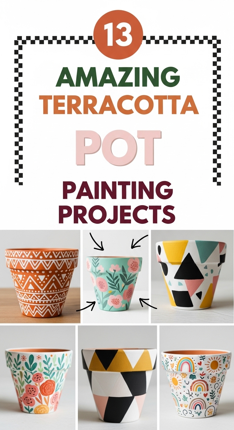 13 Amazing Terracotta Pot Painting Projects