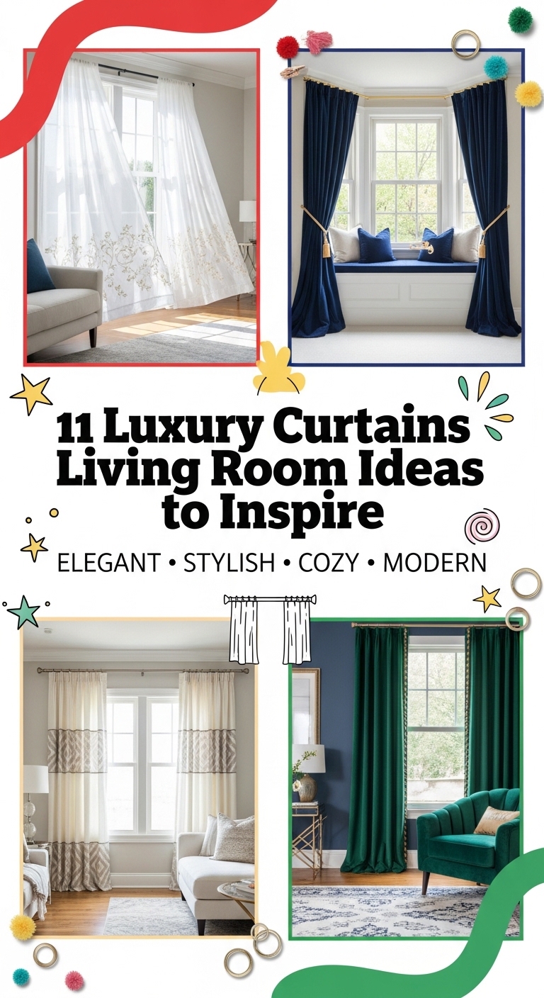 11 Luxury Curtains Living Room Ideas to Inspire