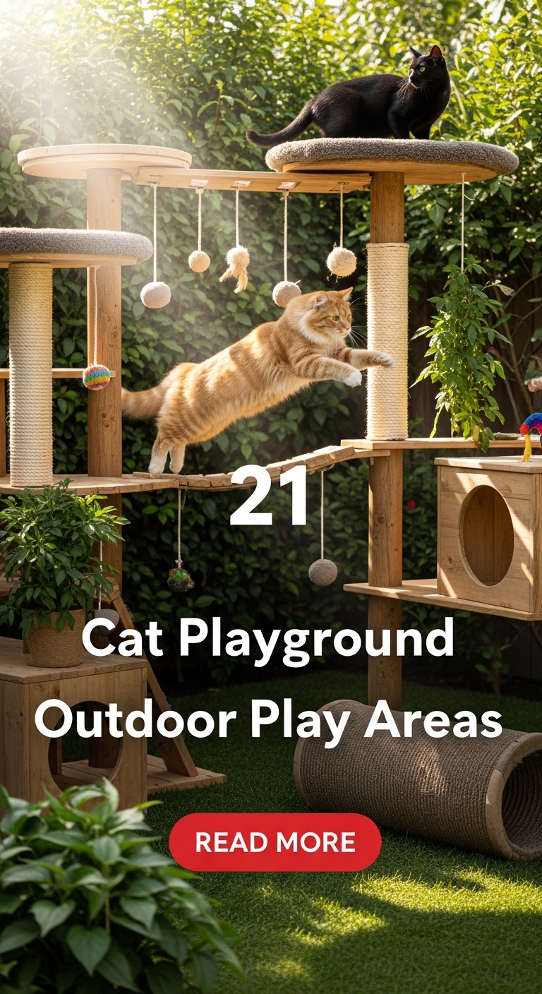 21 Cat Playground Outdoor Play Areas