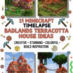 11 Minecraft Timelapse Badlands Terracotta House Ideas