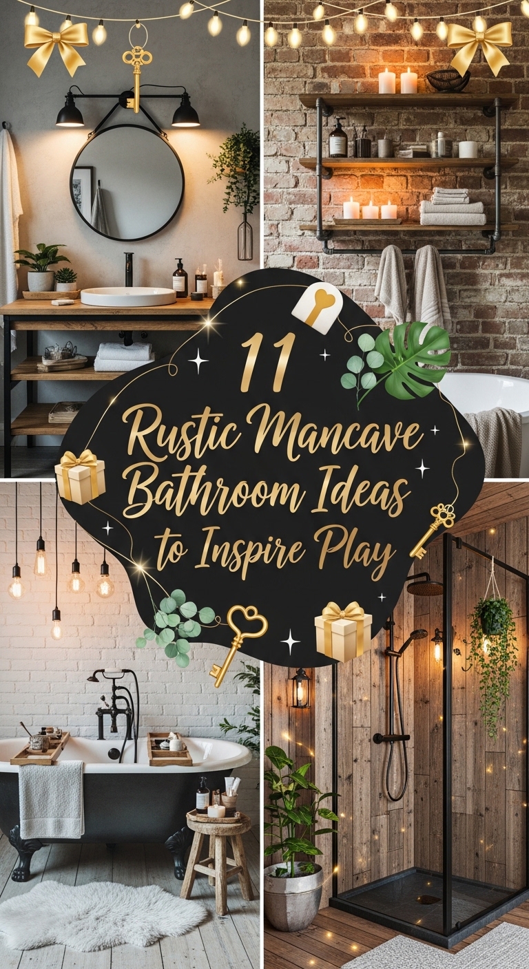 11 Rustic Mancave Bathroom Ideas to Inspire Play