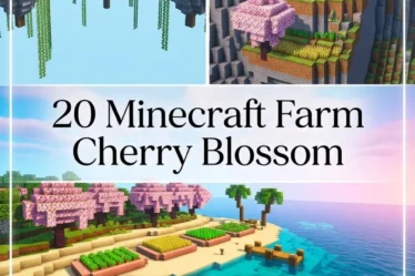 20 Minecraft Farm Cherry Blossom