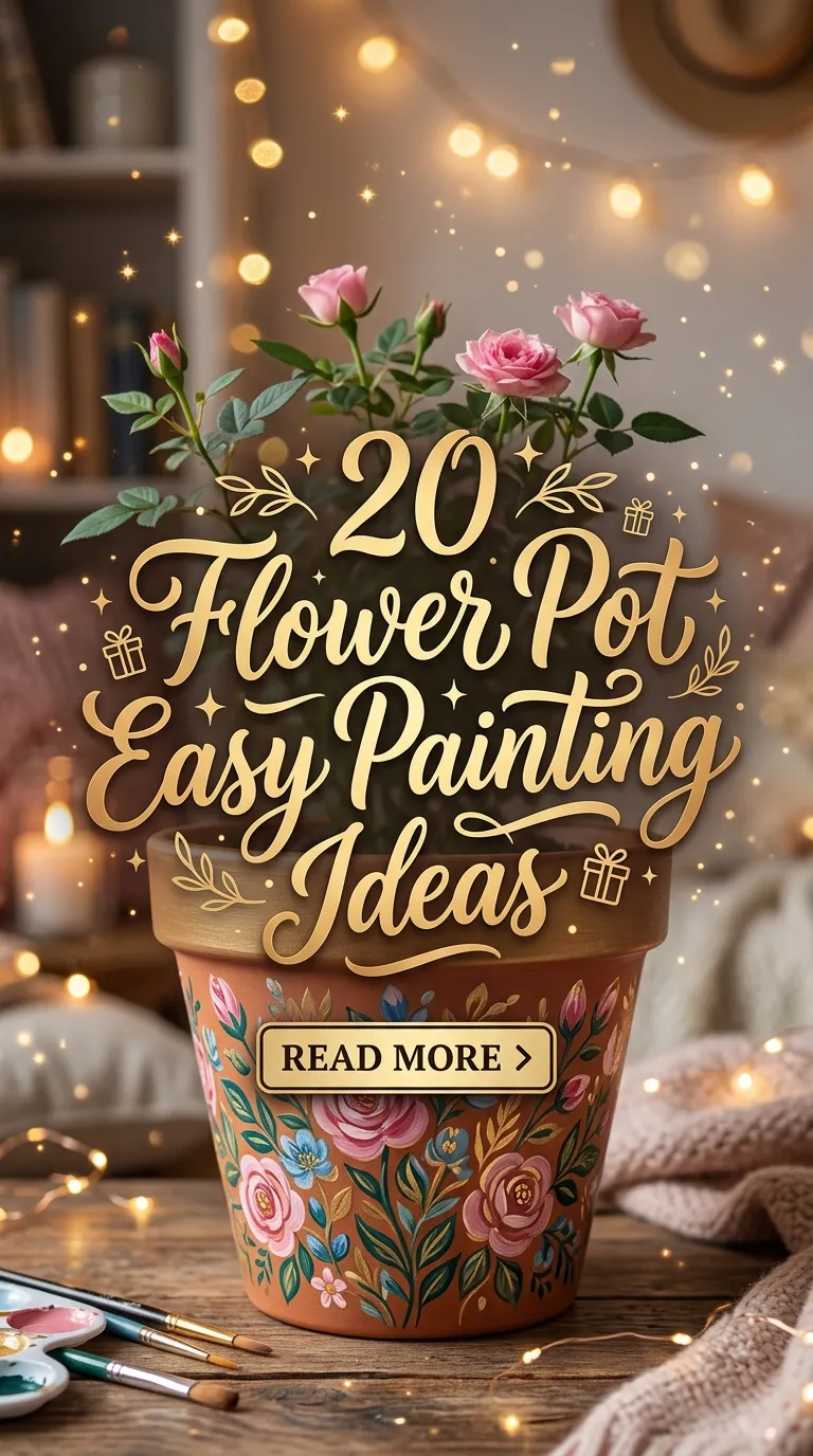 20 Flower Pot Easy Painting Ideas