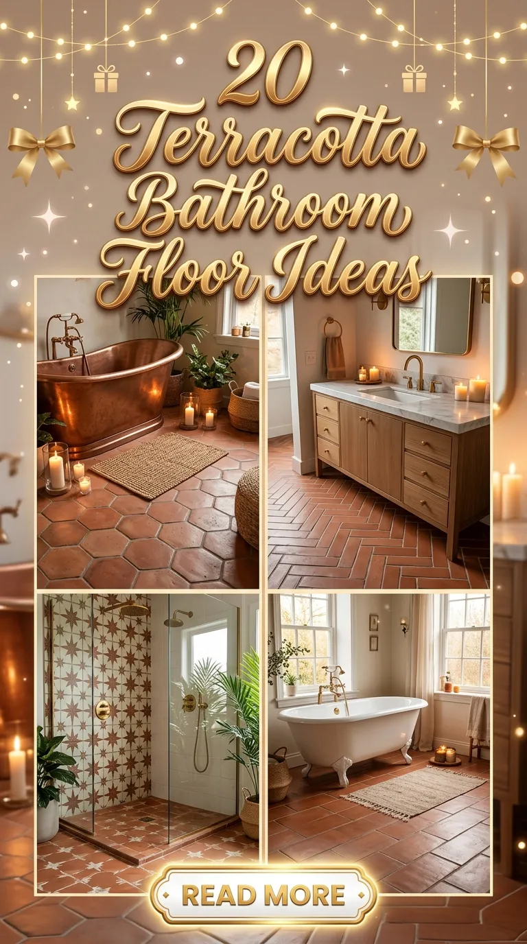 20 Terracotta Bathroom Floor Ideas 20 Terracotta Bathroom Floor Ideas