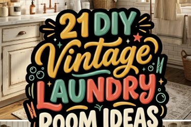 21 DIY Vintage Laundry Room Ideas