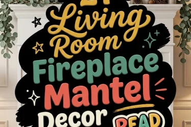 21 Living Room Fireplace Mantel Decor Ideas
