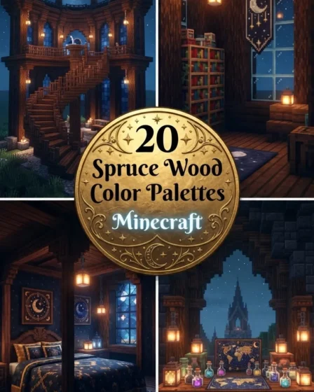 20 Spruce Wood Color Palettes Minecraft 20 Spruce Wood Color Palettes Minecraft