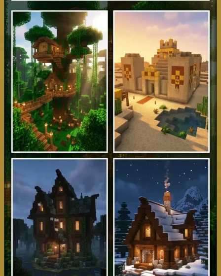20 Minecraft Survival World House Building 20 Minecraft Survival World House Building
