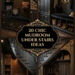 20 Chic Mudroom Under Stairs Ideas