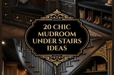 20 Chic Mudroom Under Stairs Ideas