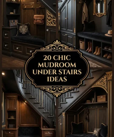 20 Chic Mudroom Under Stairs Ideas