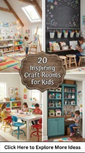 20 Inspiring Craft Rooms for Kids