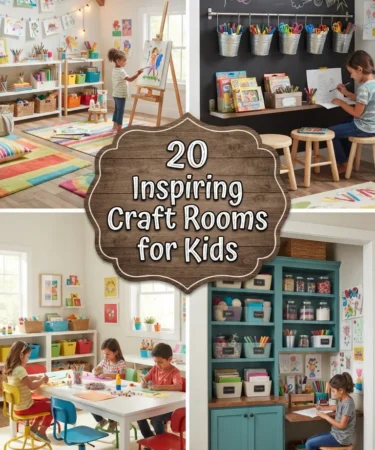 20 Inspiring Craft Rooms for Kids