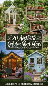 20 Aesthetic Garden Shed Ideas