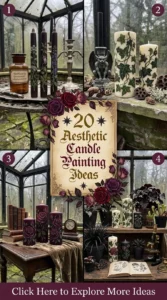 20 Aesthetic Candle Painting Ideas