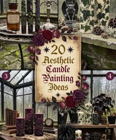 20 Aesthetic Candle Painting Ideas