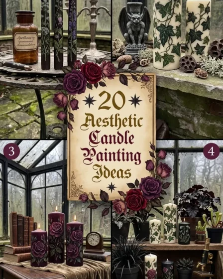 20 Aesthetic Candle Painting Ideas 20 Aesthetic Candle Painting Ideas
